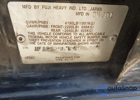 2002 Subaru Impreza Wrx from USA, damaged, VIN JF1GG29672G806009